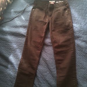Black skinny fit pants